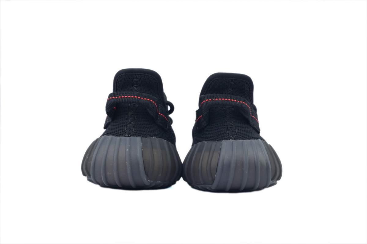 adidas Yeezy Boost 350 V2 Bred Black/Red Men's Low Top Lace-Up Sneakers Athletic Basketball US Size New - Image 5
