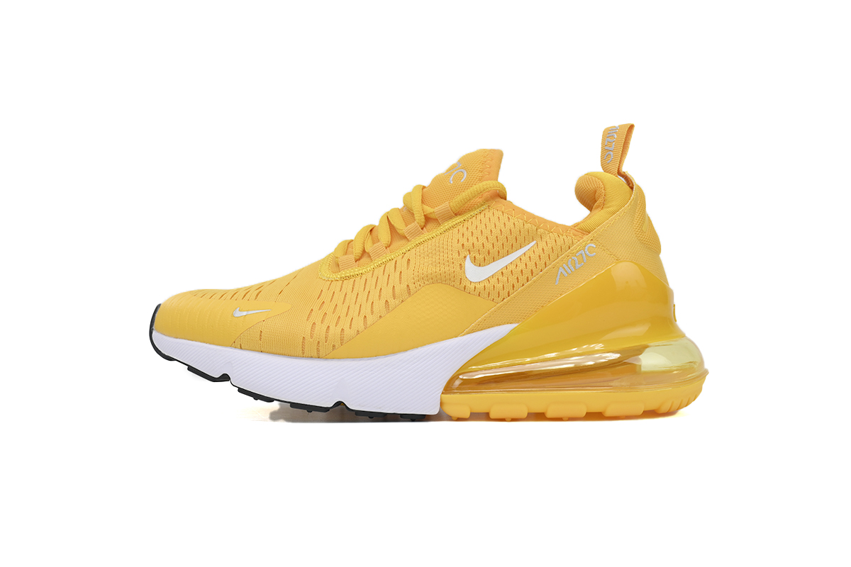Nike Air Max 270 Yellow Sneakers Athletic Men's Shoes