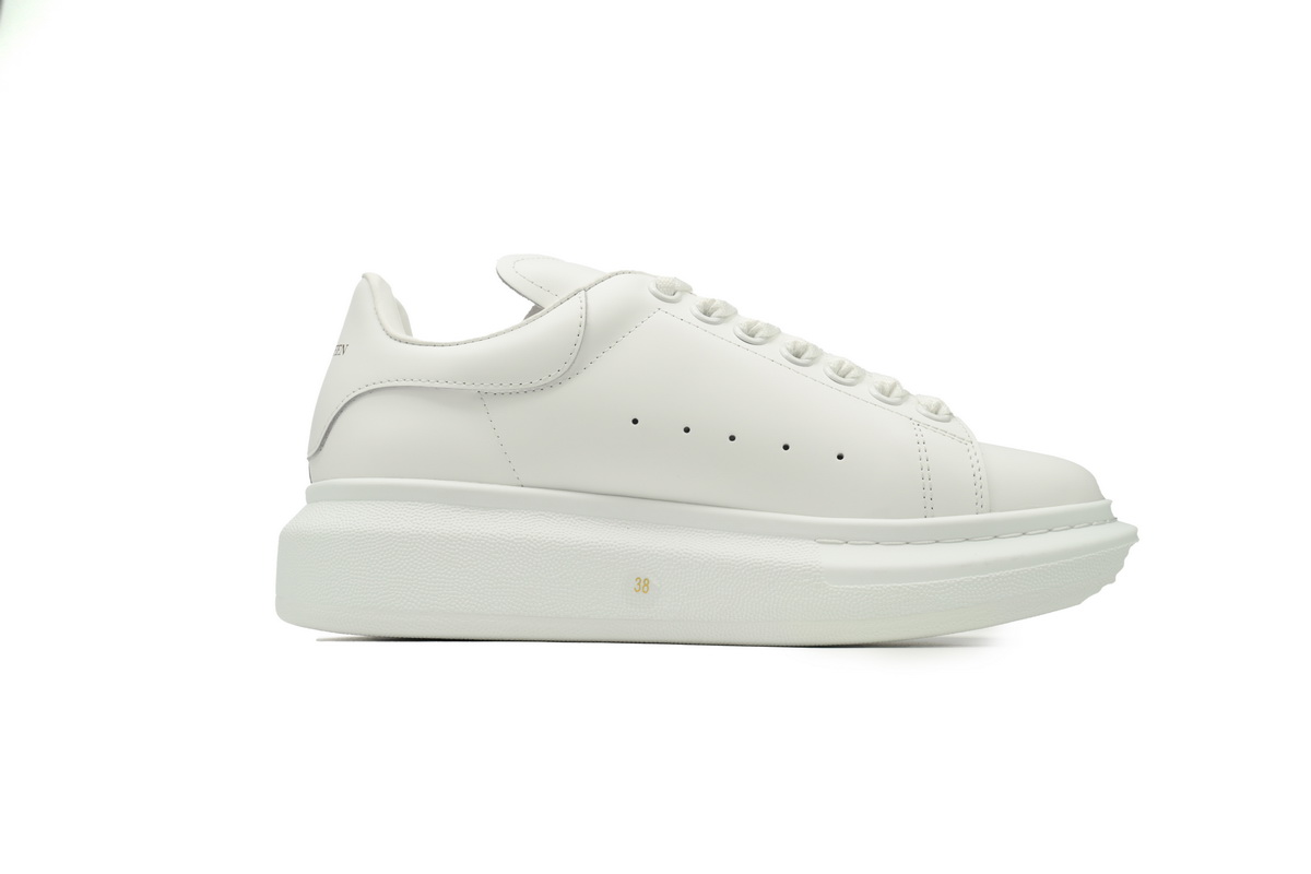 Alexander McQueen Oversized white Gold Men's Athletic Casual Sneakers Shoes - Image 2