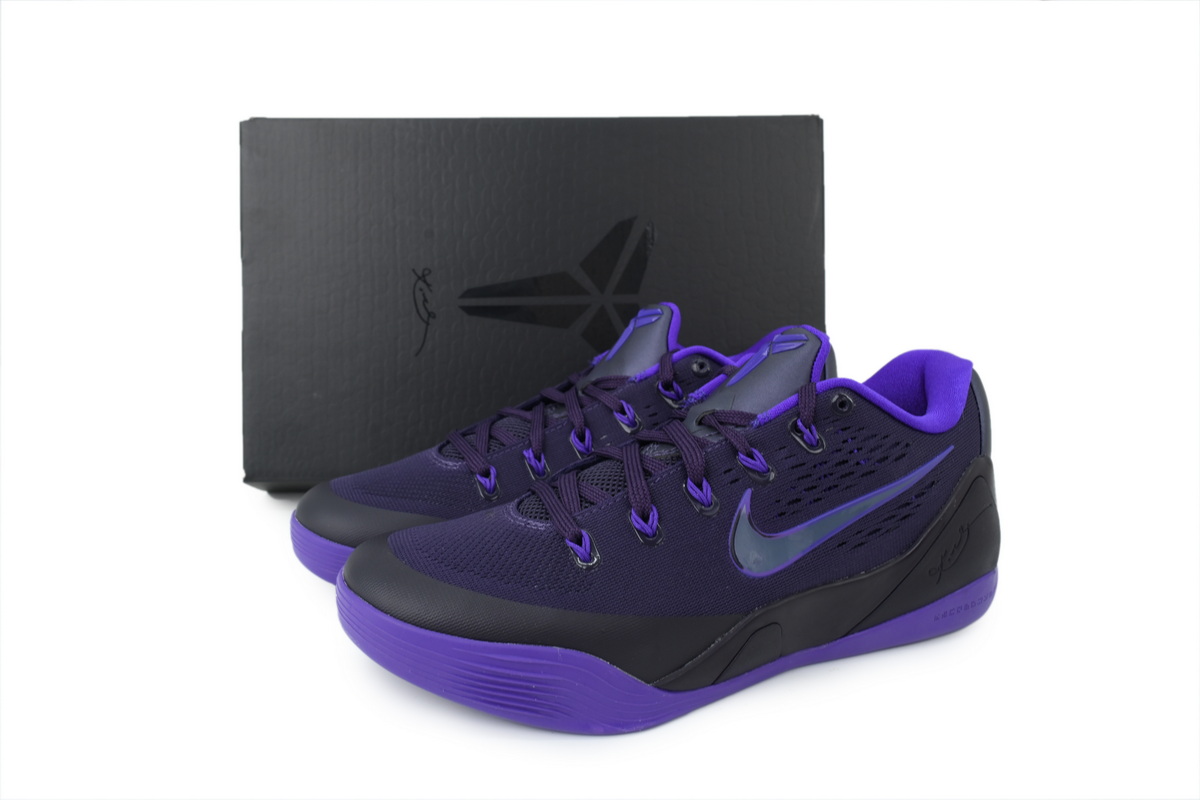 Nike Kobe 9 EM Low Protro TB 'Purple Dynasty' Men's Low Top Lace-Up Basketball Sneaker Athletic Shoes - Image 8