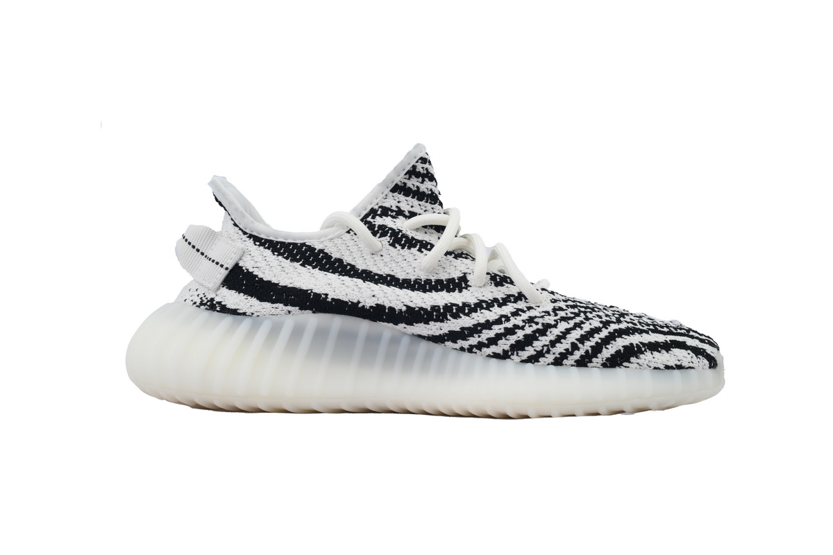adidas Yeezy Boost 350 V2 Zebra CP9654 Men's Low Top Lace-Up Sneakers Athletic Basketball US Size New - Image 2