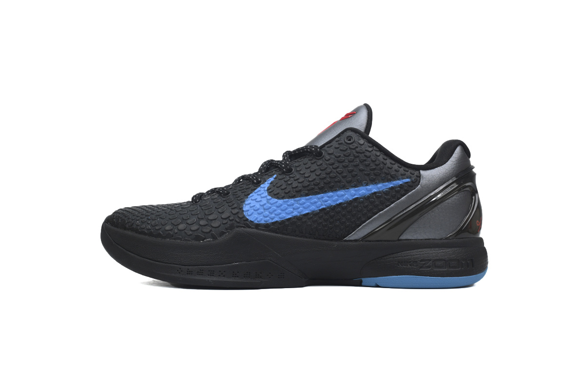Nike Kobe 6 Men's Low Top Lace-Up Basketball Sneaker Athletic Shoes Protro "Dark Knight"