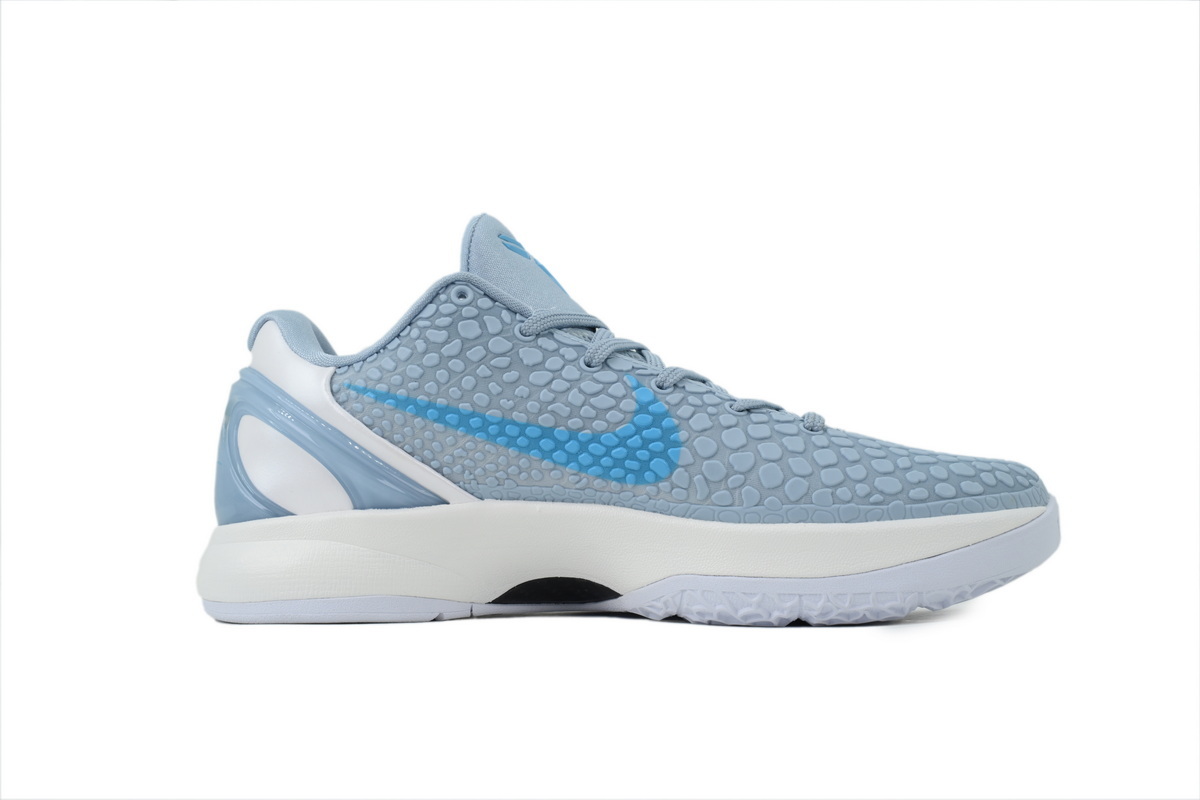 Nike Kobe 6 Men's Low Top Lace-Up Basketball Sneaker Athletic Shoes Protro "Caitlin Clark Light Armory Blue" - Image 2