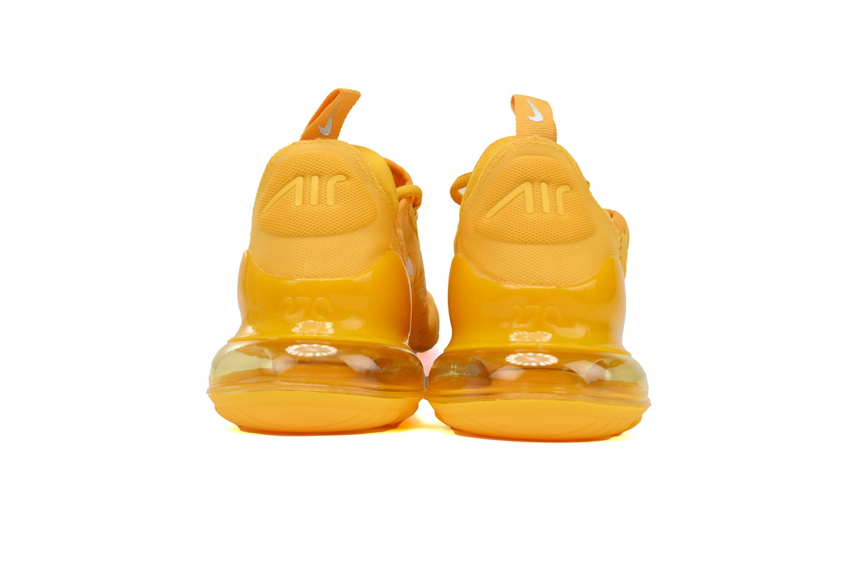Nike Air Max 270 Yellow Sneakers Athletic Men's Shoes - Image 4
