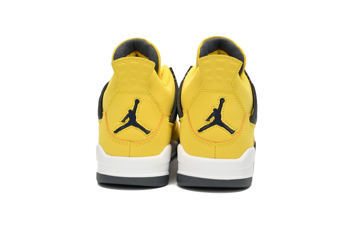 Nike Air Jordan 4 AJ4 Retro Lightning Tour Yellow/Black Men's Lace-up Basketball Sneakers Athletic Shoes - Image 6