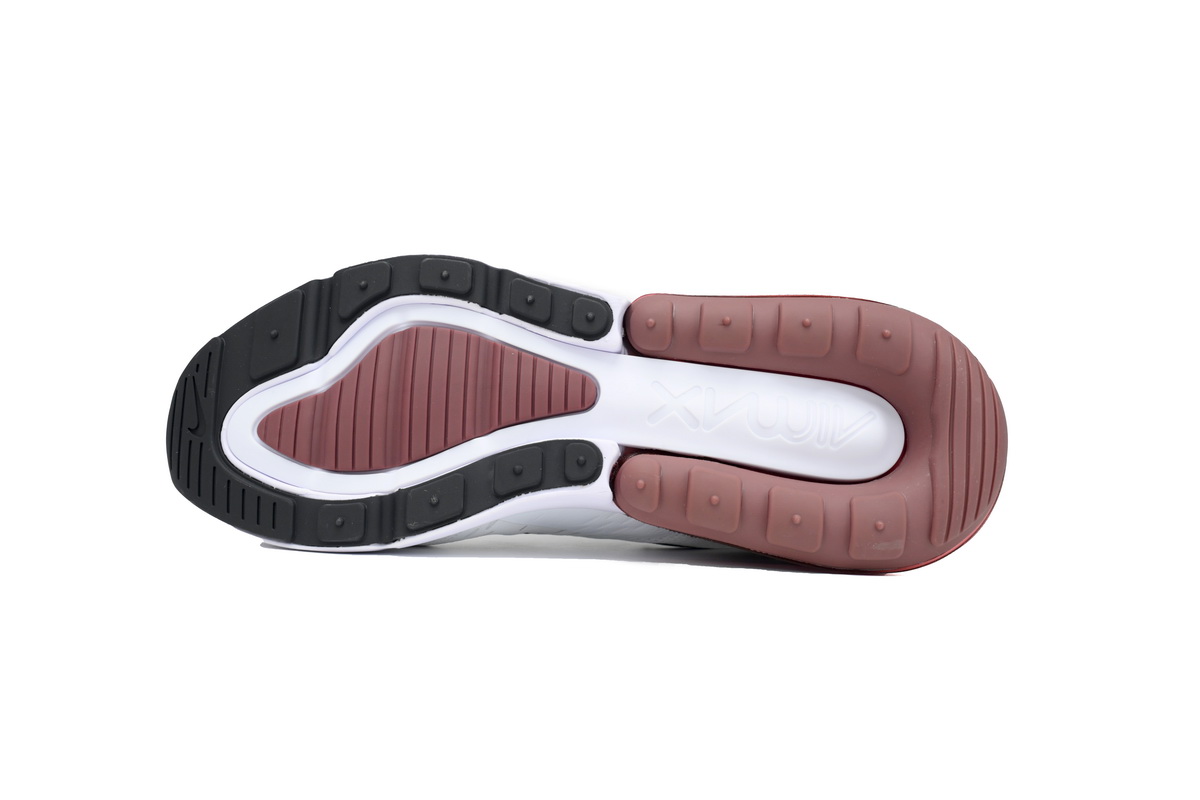 Nike Air Max 270 White Night Maroon Men‘s Sneakers Athletic Running Shoes - Image 5