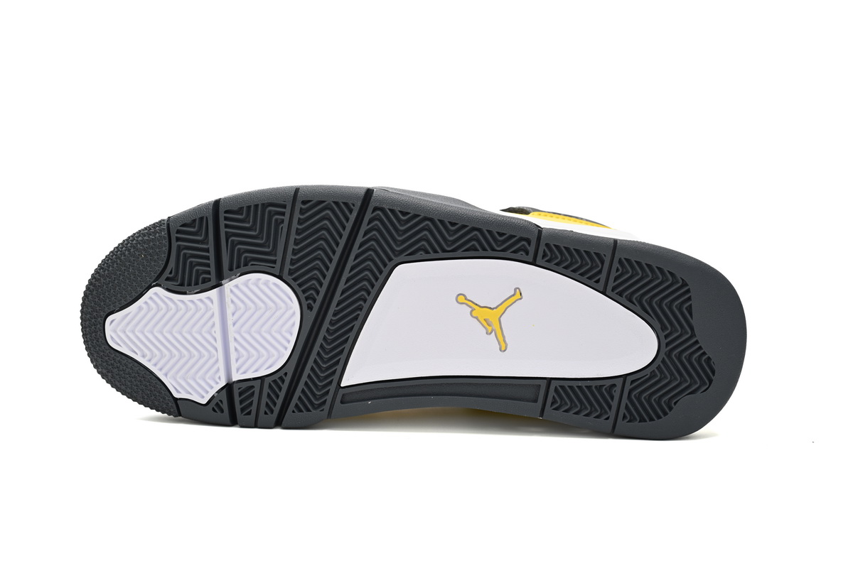 Nike Air Jordan 4 AJ4 Retro Lightning Tour Yellow/Black Men's Lace-up Basketball Sneakers Athletic Shoes - Image 7