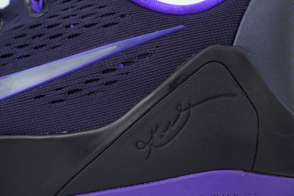 Nike Kobe 9 EM Low Protro TB 'Purple Dynasty' Men's Low Top Lace-Up Basketball Sneaker Athletic Shoes - Image 3