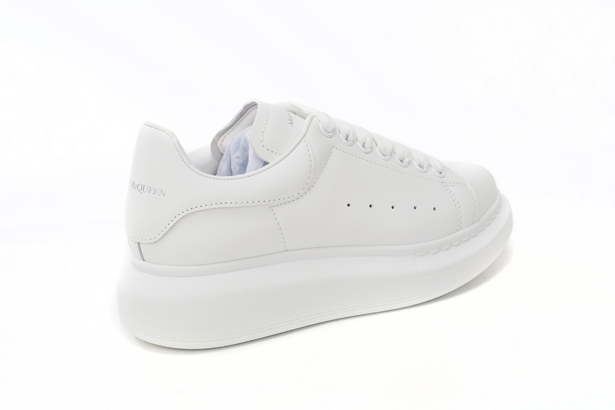 Alexander McQueen Oversized all white Men's Athletic Casual Sneakers Shoes - Image 3