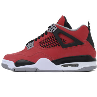 Nike Air Jordan 4 AJ4 Black Red Men's Lace-up Basketball Sneakers Athletic Shoes