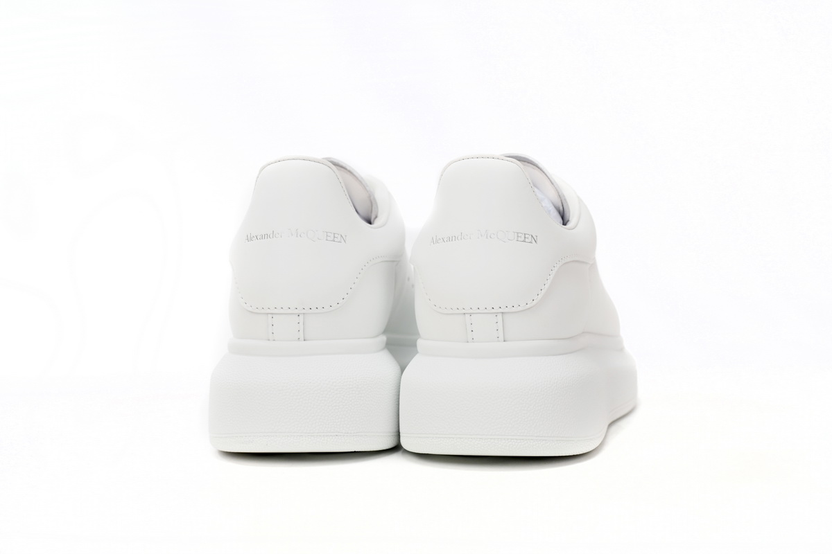 Alexander McQueen Oversized all white Men's Athletic Casual Sneakers Shoes - Image 6