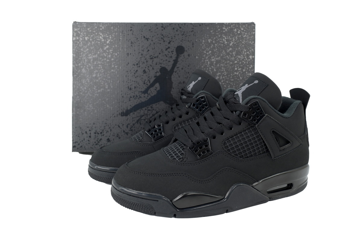 Nike Air Jordan 4 stkn-63 Black Cat(2025) Men's Lace-up Basketball ShoesAthletic Shoes - Image 8
