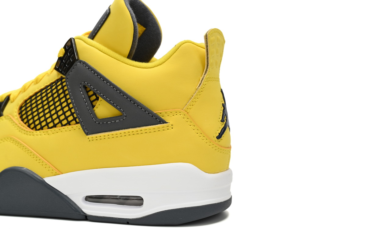 Nike Air Jordan 4 AJ4 Retro Lightning Tour Yellow/Black Men's Lace-up Basketball Sneakers Athletic Shoes - Image 5