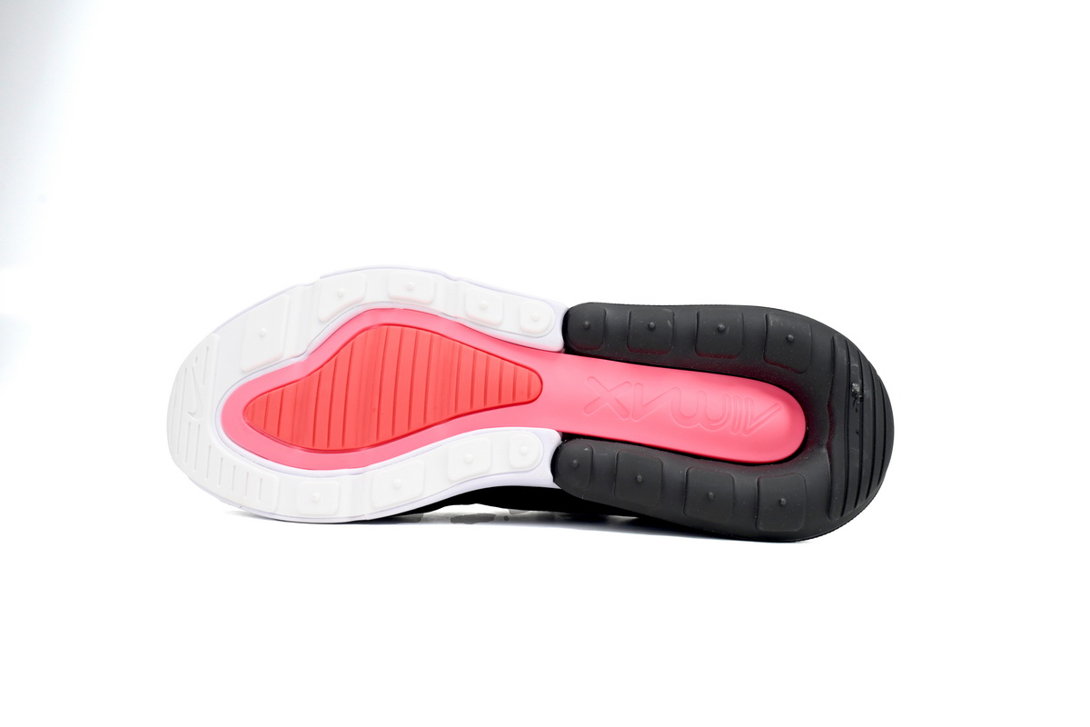 Nike Air Max 270 Black Sneakers Athletic Shoes Solar Red White - Image 4