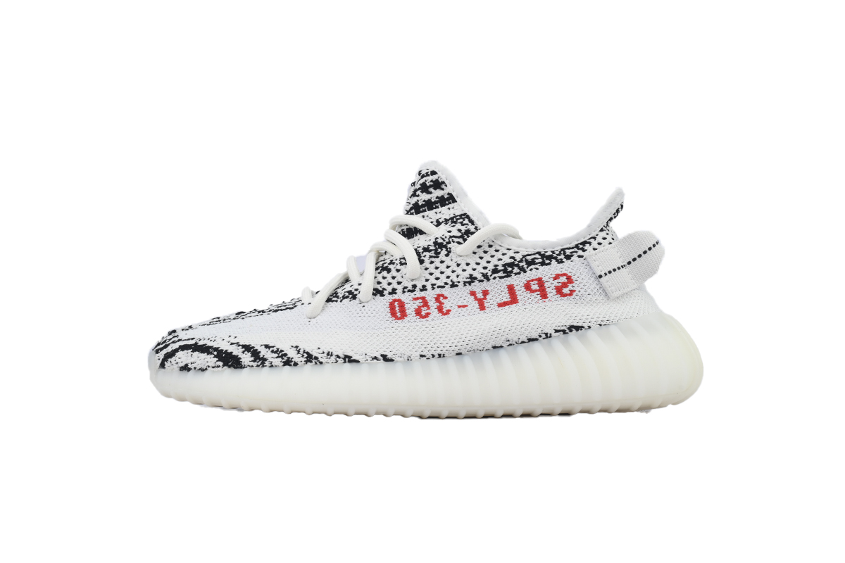 adidas Yeezy Boost 350 V2 Zebra CP9654 Men's Low Top Lace-Up Sneakers Athletic Basketball US Size New