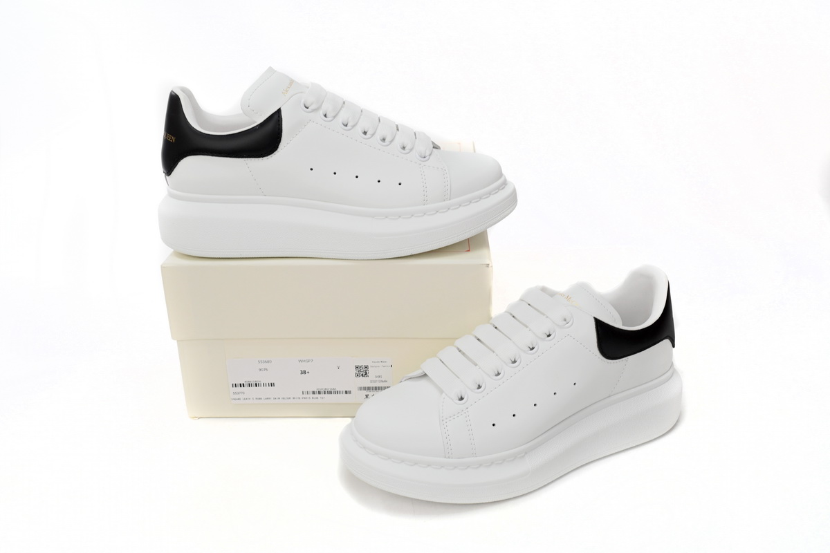 Alexander McQueen Oversized whiteblack tail Men's Sneakers Athletic Casual Sneakers Shoes - Image 9