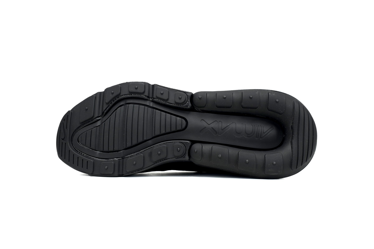 Nike Air Max 270 Triple Black Gold Logo – Lightweight, Comfortable & Elevated Casual Wear Sneakers Athletic - Image 4