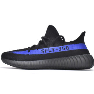 adidas Yeezy Boost 350 V2 Black/Blue Men's Low Top Lace-Up Sneakers Athletic Basketball US Size New
