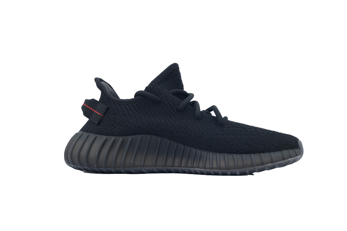 adidas Yeezy Boost 350 V2 Bred Black/Red Men's Low Top Lace-Up Sneakers Athletic Basketball US Size New - Image 2