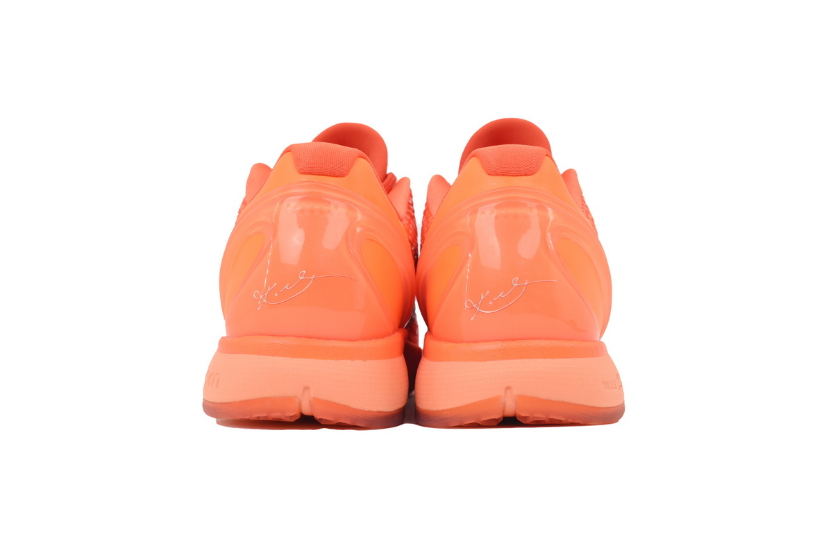 Nike Kobe 6 Men's Low Top Lace-Up Basketball Sneaker Athletic Shoes Protro "Total Orange" - Image 4
