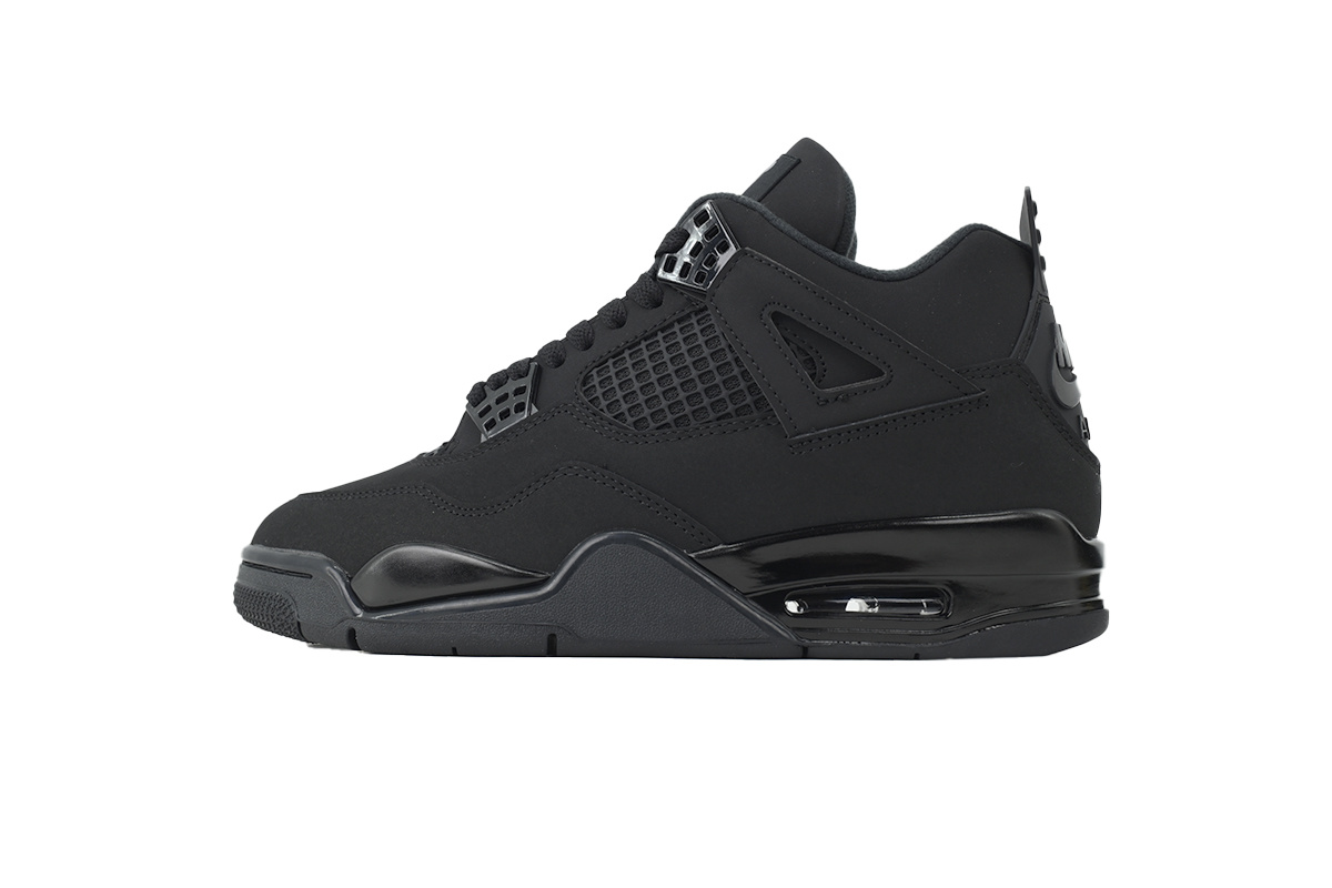 Nike Air Jordan 4 stkn-63 Black Cat(2025) Men's Lace-up Basketball ShoesAthletic Shoes