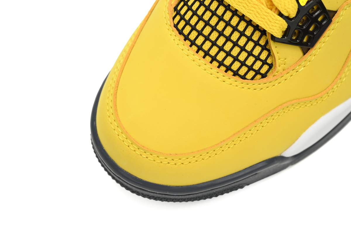 Nike Air Jordan 4 AJ4 Retro Lightning Tour Yellow/Black Men's Lace-up Basketball Sneakers Athletic Shoes - Image 3