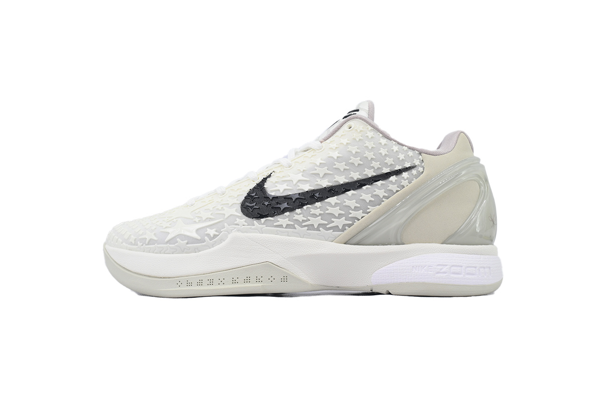 Nike Kobe 6 Men's Low Top Lace-Up Basketball Sneaker Athletic Shoes All-Star Sail