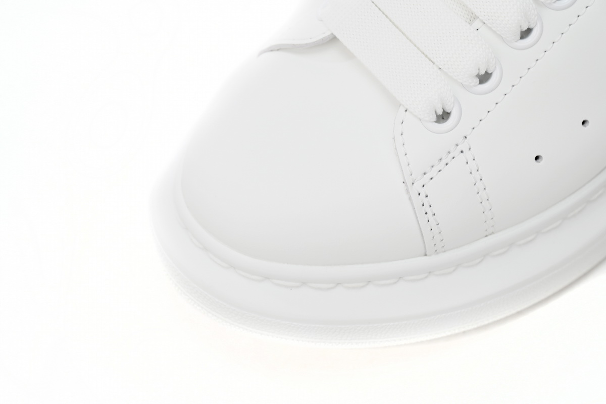 Alexander McQueen Oversized all white Men's Athletic Casual Sneakers Shoes - Image 4