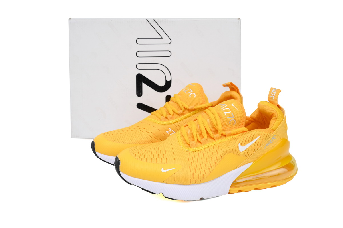 Nike Air Max 270 Yellow Sneakers Athletic Men's Shoes - Image 6