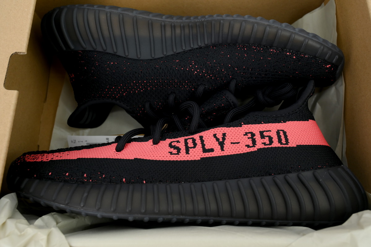 adidas Yeezy Boost 350 V2 Black/Pink Men's Low Top Lace-Up Sneakers Athletic Basketball US Size New - Image 6