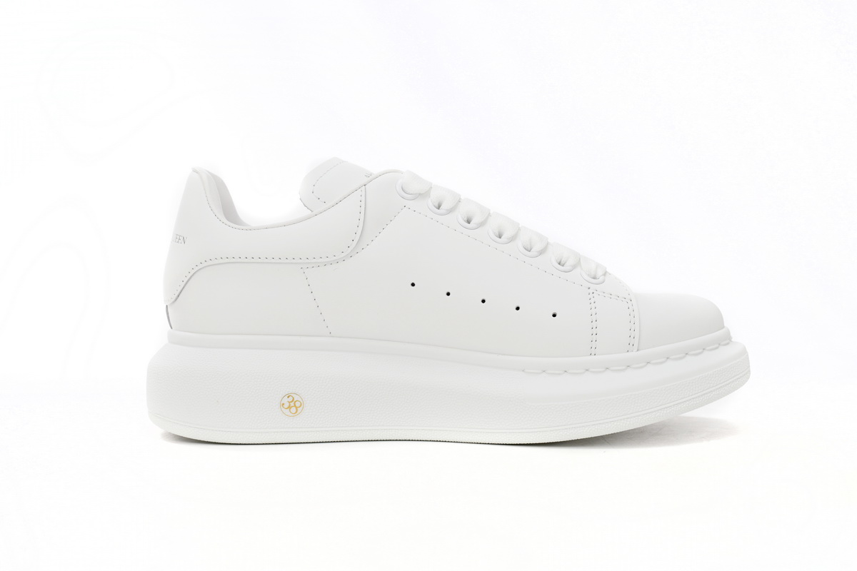 Alexander McQueen Oversized all white Men's Athletic Casual Sneakers Shoes - Image 2