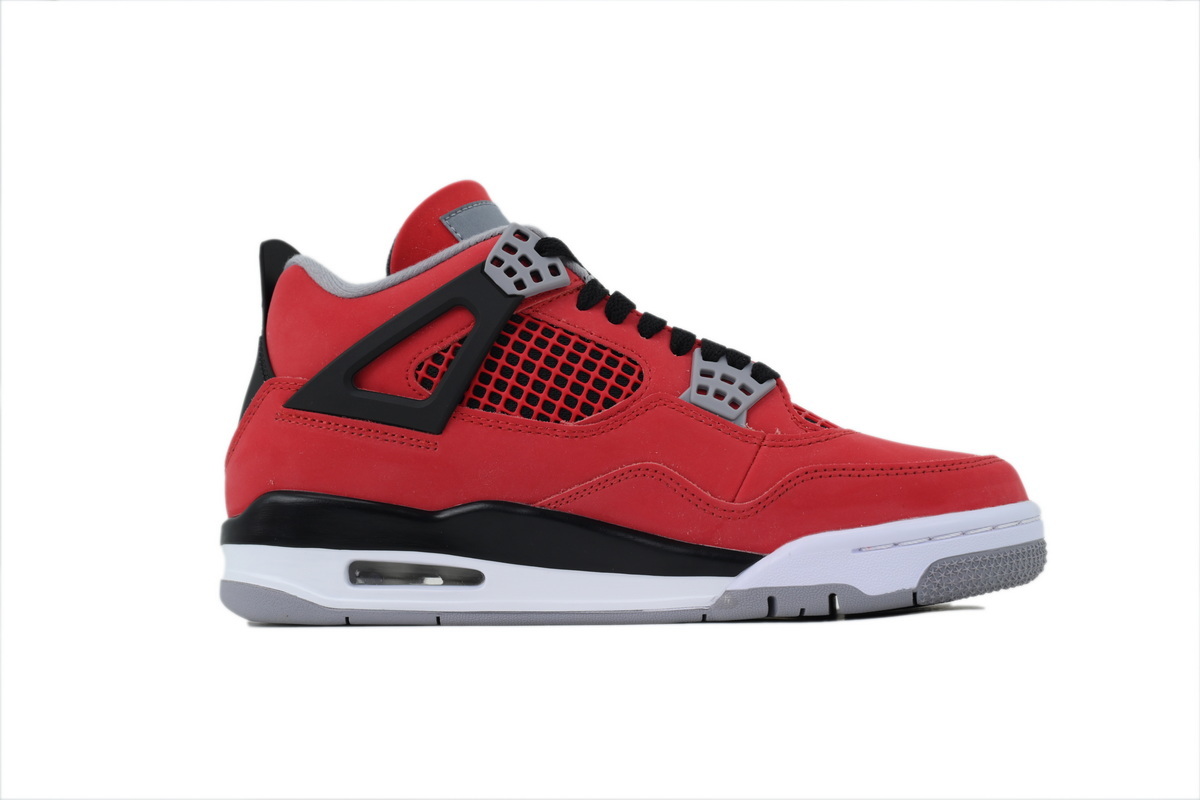 Nike Air Jordan 4 AJ4 Black Red Men's Lace-up Basketball Sneakers Athletic Shoes - Image 2