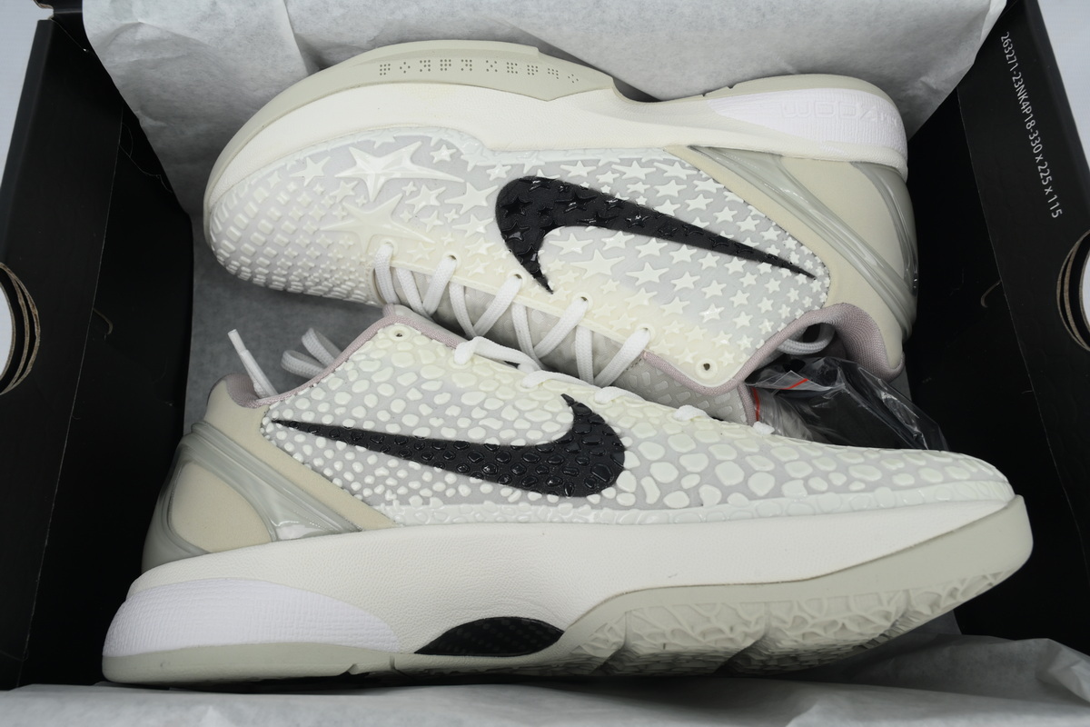 Nike Kobe 6 Men's Low Top Lace-Up Basketball Sneaker Athletic Shoes All-Star Sail - Image 6