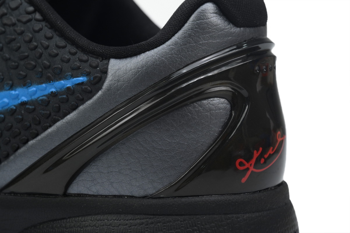 Nike Kobe 6 Men's Low Top Lace-Up Basketball Sneaker Athletic Shoes Protro "Dark Knight" - Image 3