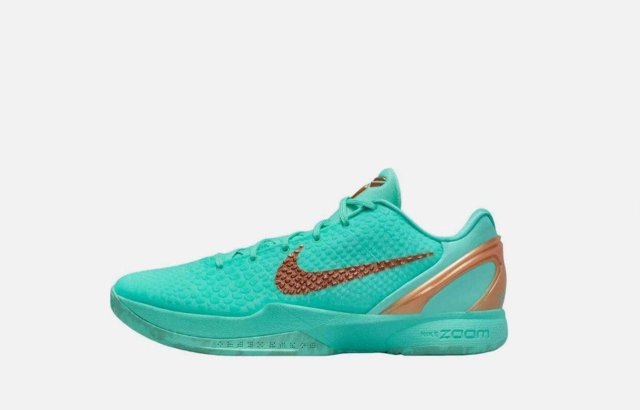 Nike Kobe 6 Men's Low Top Lace-Up Basketball Sneaker Athletic Shoes Protro 'Statue of Liberty'