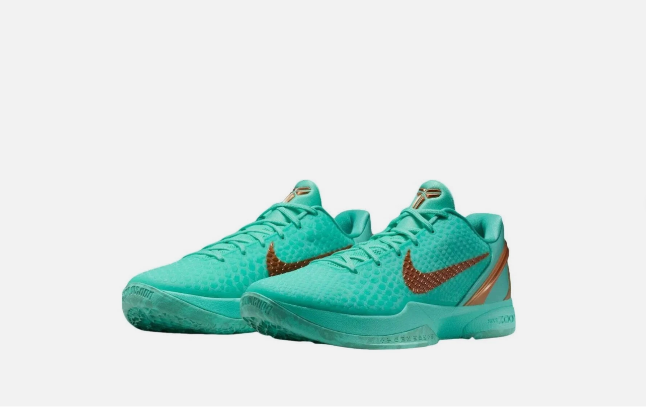 Nike Kobe 6 Men's Low Top Lace-Up Basketball Sneaker Athletic Shoes Protro 'Statue of Liberty' - Image 5