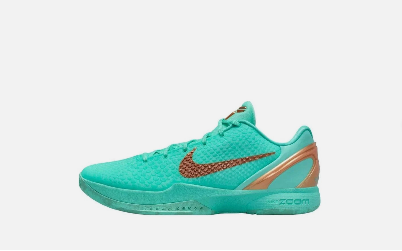 Nike Kobe 6 Men's Low Top Lace-Up Basketball Sneaker Athletic Shoes Protro 'Statue of Liberty' - Image 4