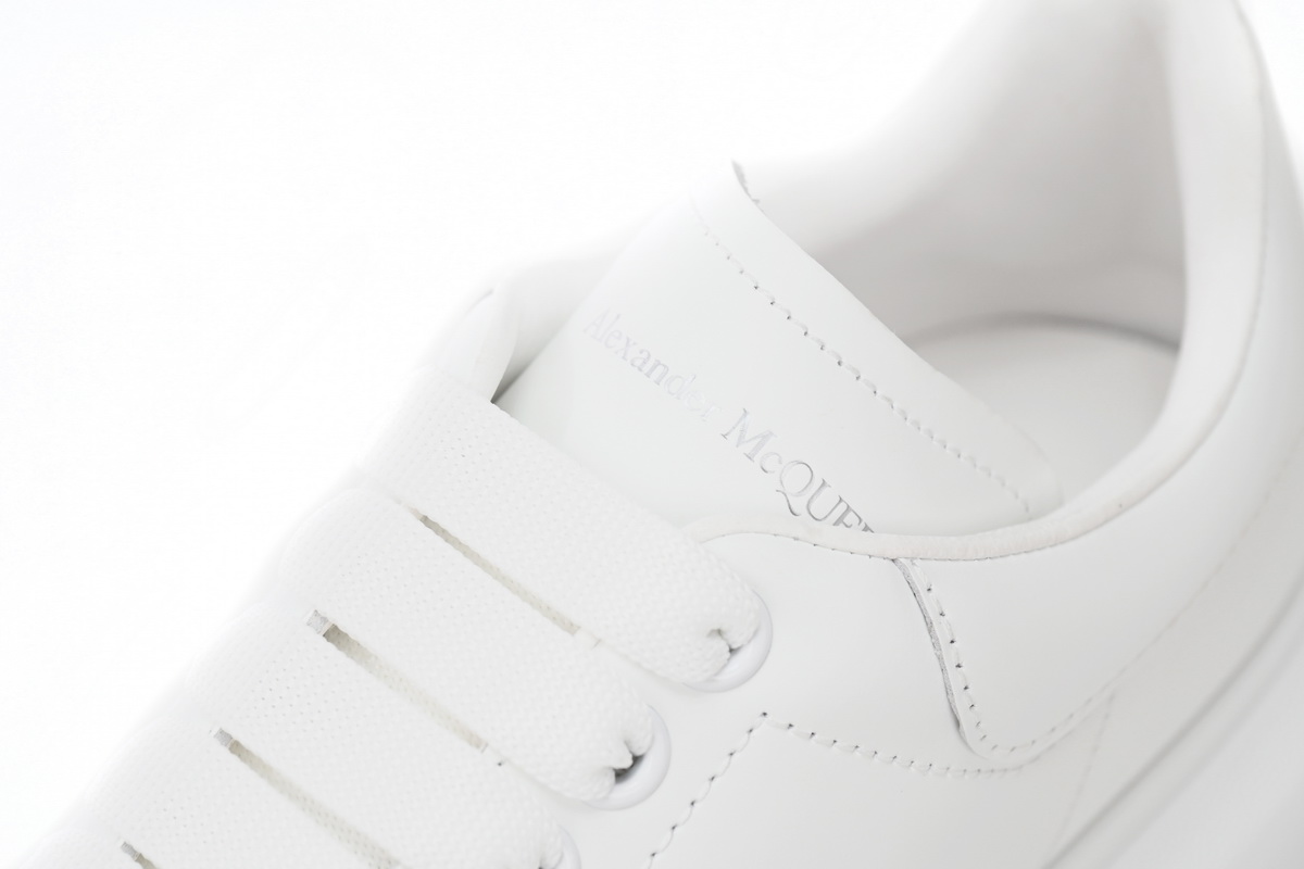 Alexander McQueen Oversized all white Men's Athletic Casual Sneakers Shoes - Image 5