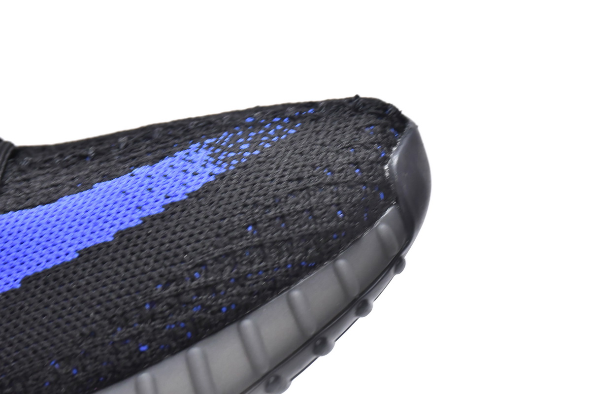 adidas Yeezy Boost 350 V2 Black/Blue Men's Low Top Lace-Up Sneakers Athletic Basketball US Size New - Image 5