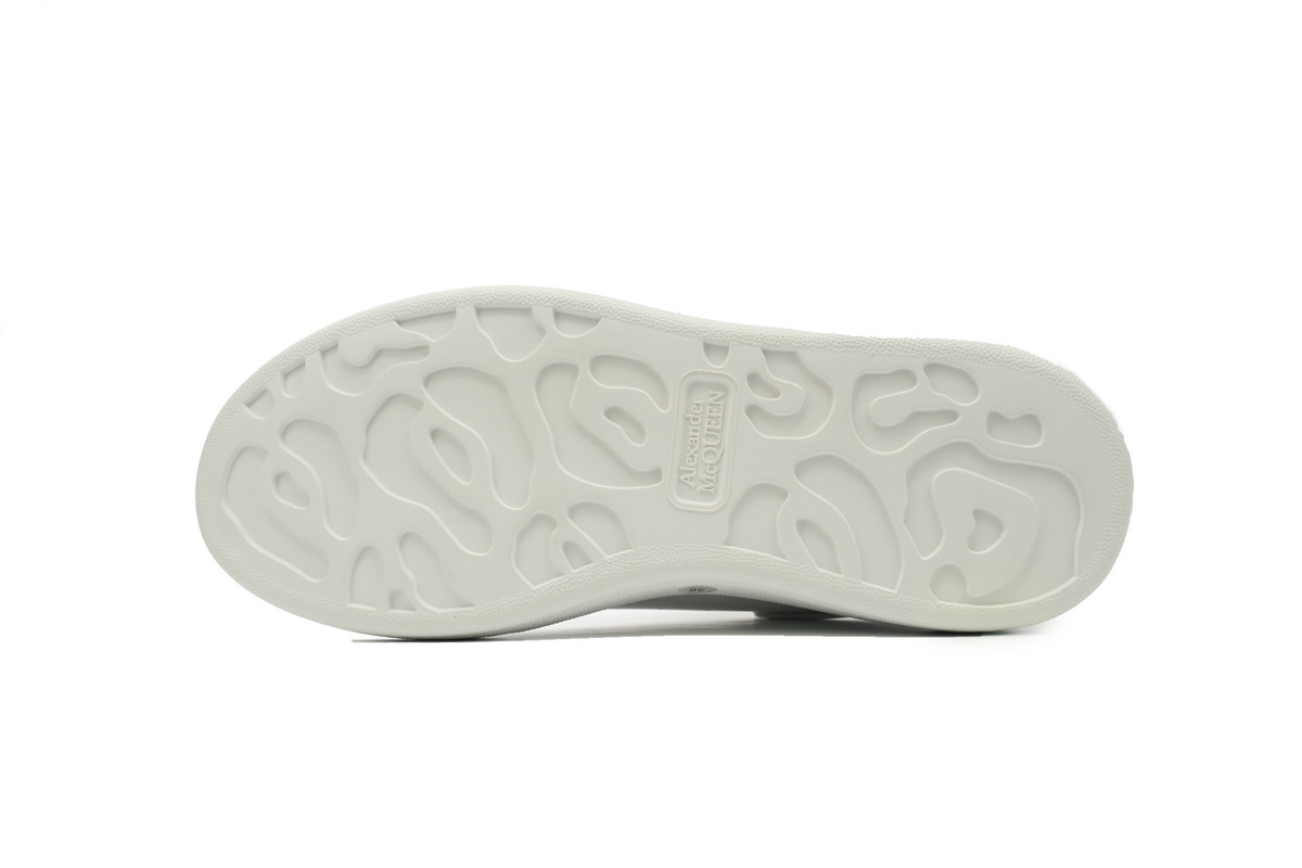 Alexander McQueen Oversized white Gold Men's Athletic Casual Sneakers Shoes - Image 5