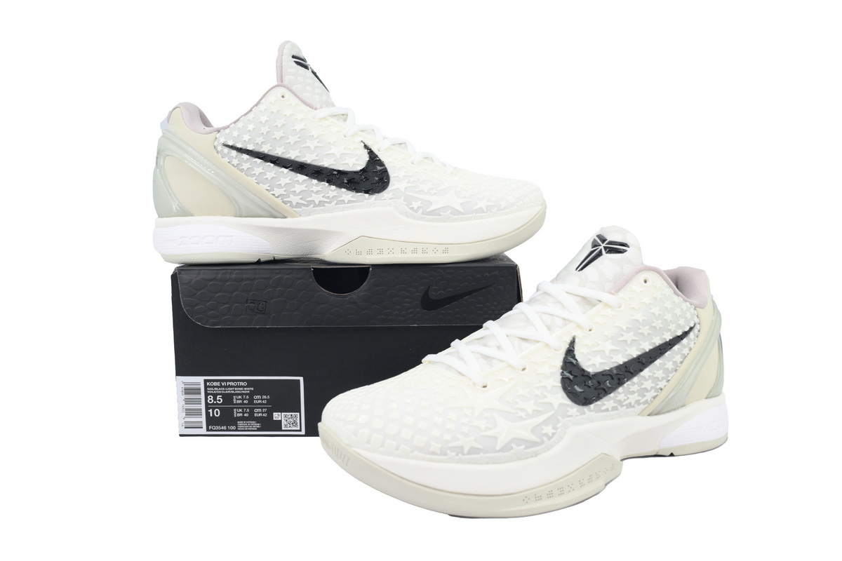 Nike Kobe 6 Men's Low Top Lace-Up Basketball Sneaker Athletic Shoes All-Star Sail - Image 5