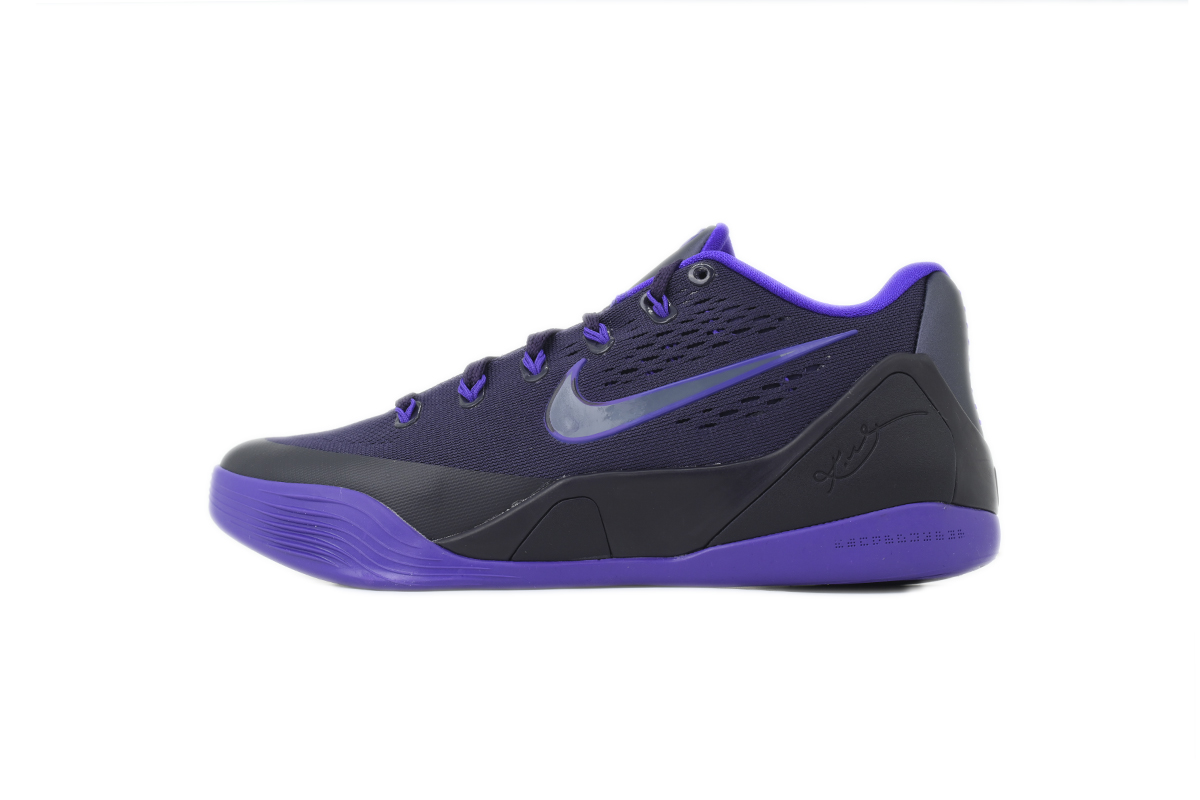 Nike Kobe 9 EM Low Protro TB 'Purple Dynasty' Men's Low Top Lace-Up Basketball Sneaker Athletic Shoes