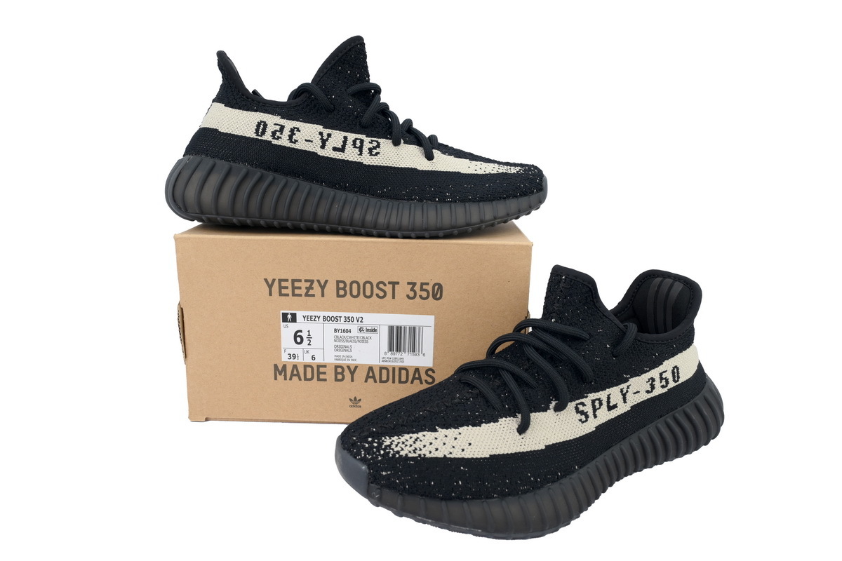 adidas Yeezy Boost 350 V2 "Oreo" BY1604 Men's Low Top Lace-Up Sneakers Athletic Basketball US Size New - Image 6