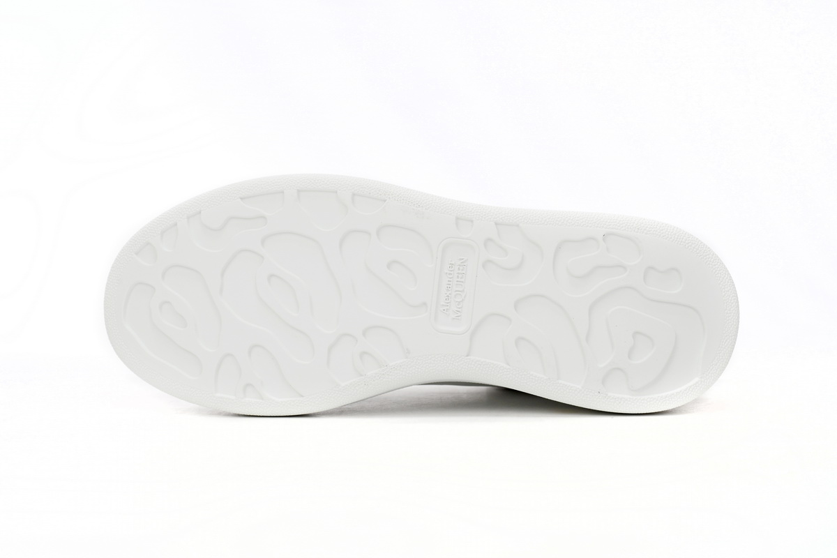 Alexander McQueen Oversized all white Men's Athletic Casual Sneakers Shoes - Image 7