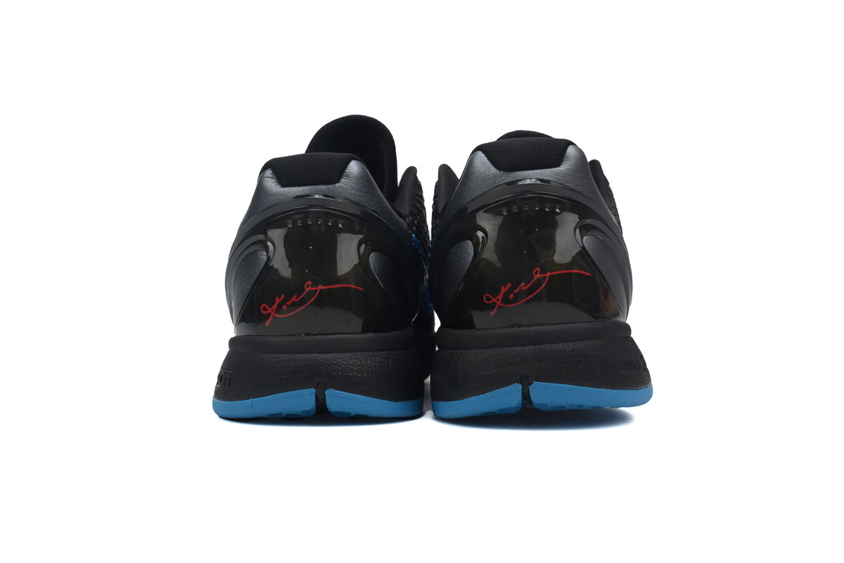 Nike Kobe 6 Men's Low Top Lace-Up Basketball Sneaker Athletic Shoes Protro "Dark Knight" - Image 4