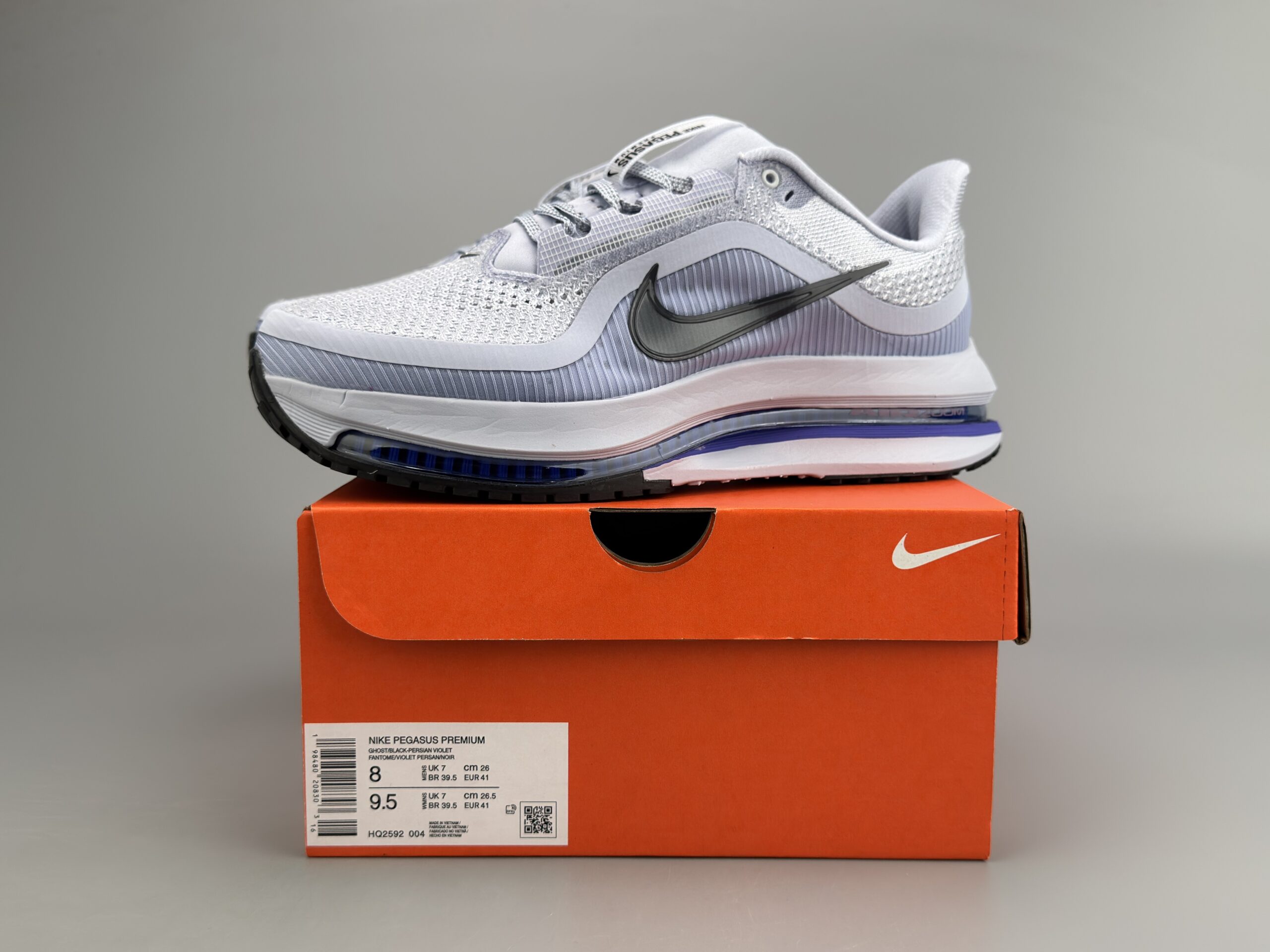 Nike Air Zoom Pegasus Premium Gray/Blue/Black Men's Athletic Sneakers Sports Shoes US Size 8-12 - Image 9