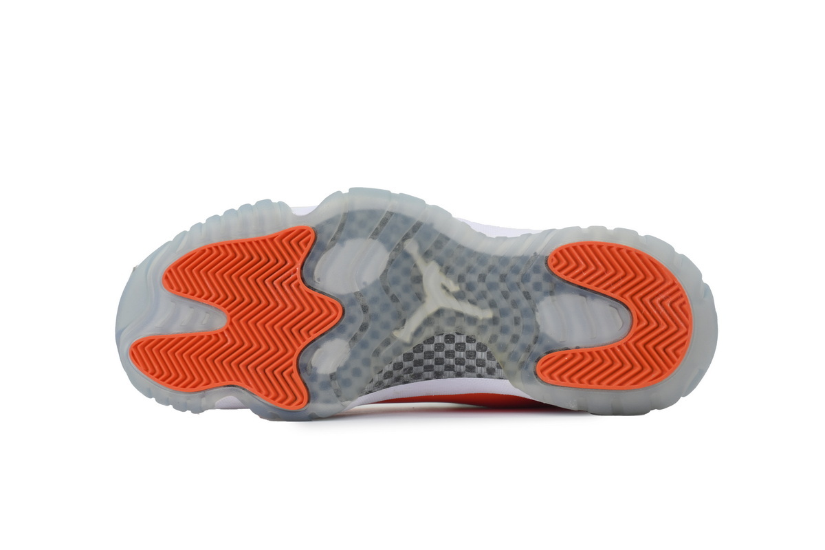 Nike Air Jordan 11 AJ11 Retro White Orange Men's Lace-up Basketball Sneakers Athletic Shoes CT8012-002 - Image 5