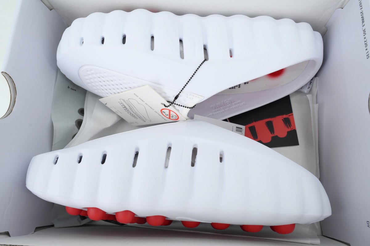 Nike Mind 001 Men's Slip-On Low Top Athletic/Sneaker/Casual 'White Speed Red' Men size 8-13 HQ4307-101(The size runs small, please order one size up.) - Image 7