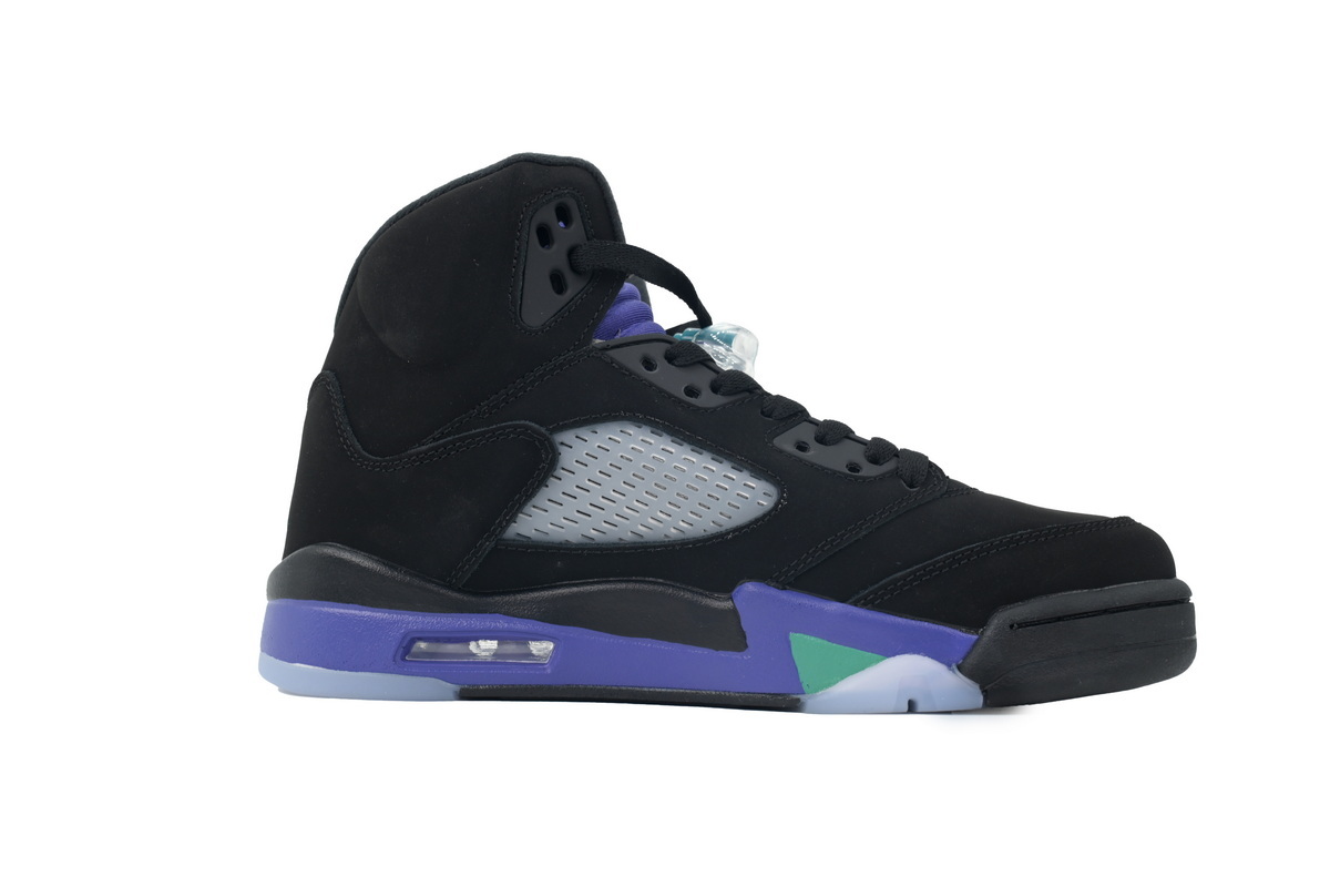 Nike Air Jordan 5 AJ5 Retro 'Black Grape' Men's Lace-Up Basketball Athletic Sneakers 136027-007 - Image 2