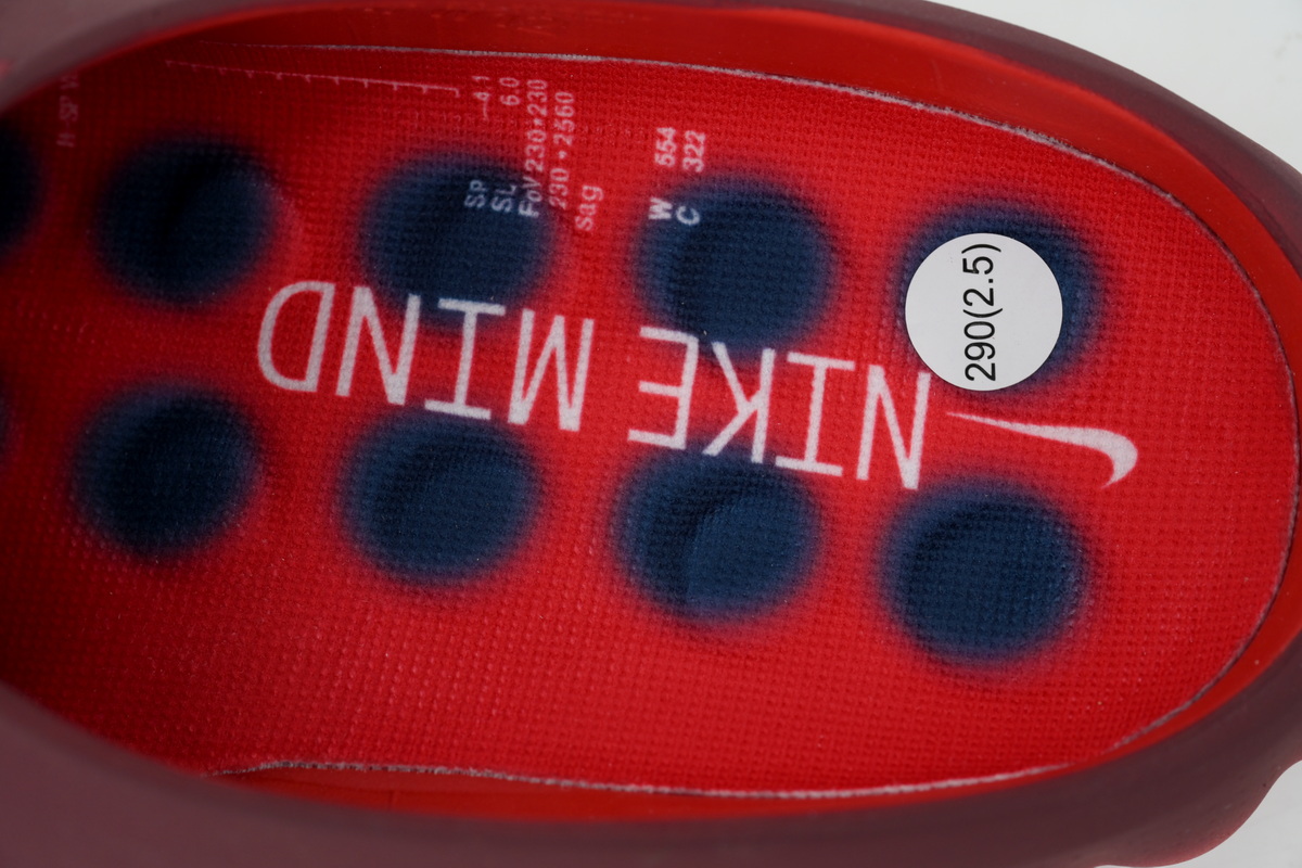 Nike Mind 001 Men's Slip-On Low Top Athletic/Sneaker/Casual 'Team Red' Men size 8-13 HQ4307-601(The size runs small, please order one size up.) - Image 4